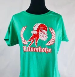 Girlie - T-Shirt - Lammkotze - Lambini - Grün