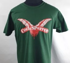 T-Shirt - Cock Sparrer - Flügel - Dunkelgrün