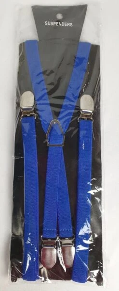 Hosenträger - 1,5 Cm Breit - Blau