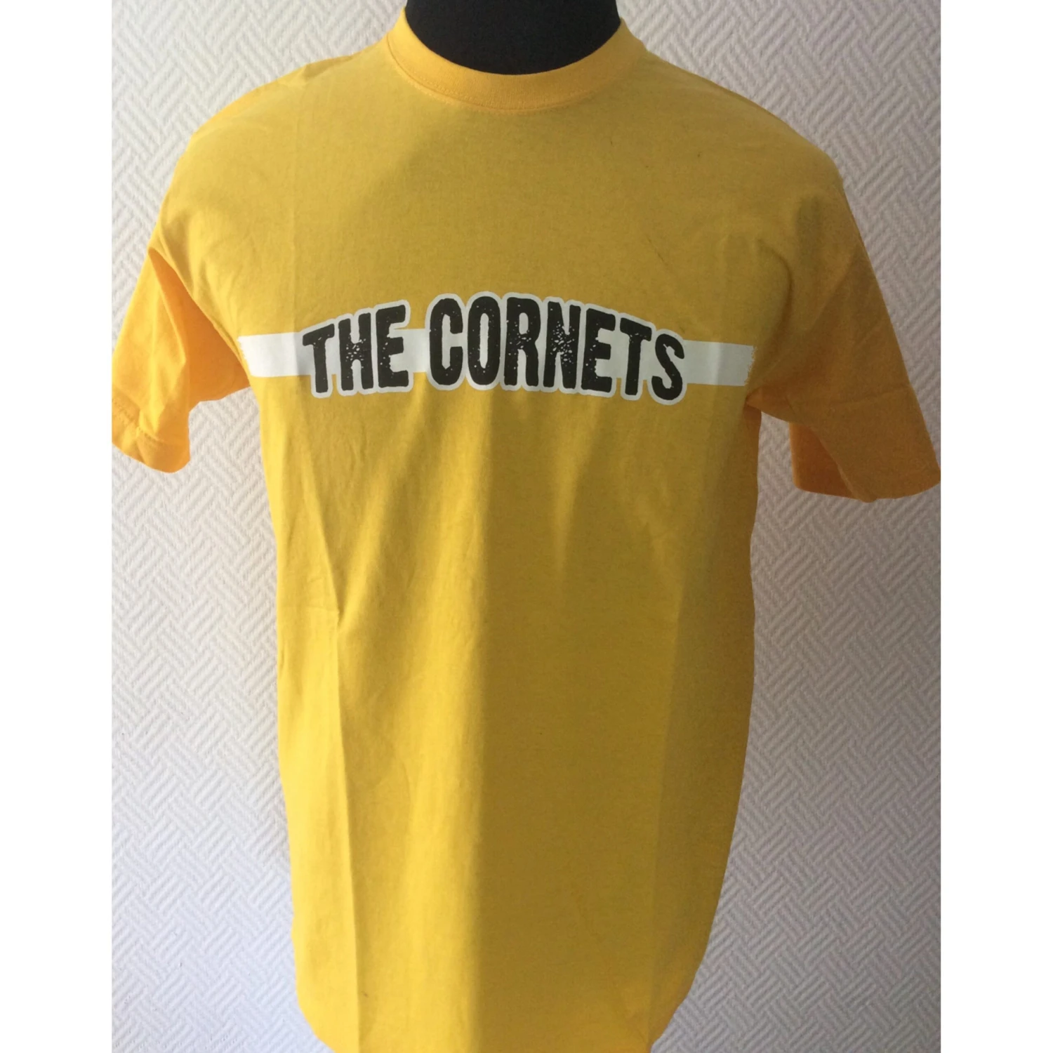 T-Shirt - The Cornets - Logoschriftzug - Gelb