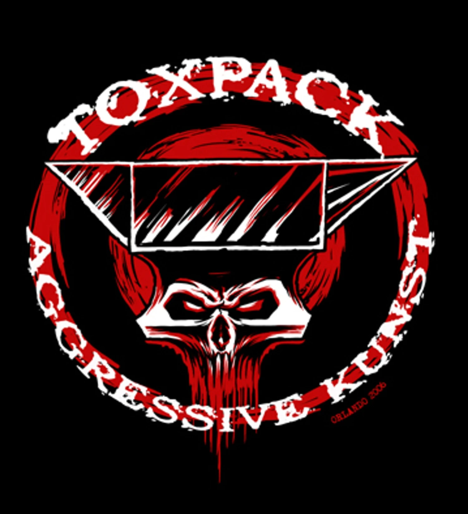 T-Shirt - Toxpack - Aggressive Kunst - Schwarz