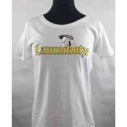 Girlie T-Shirt- Lammkotze- Logo- Weiß