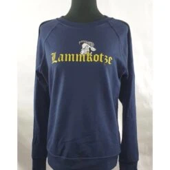 Girlie - Pullover - Lammkotze - Logo - Blau