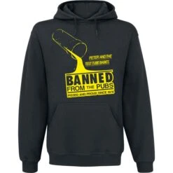 Kapuzenpullover - Peter & The Test Tube Babies - Banned From The Pub - Schwarz