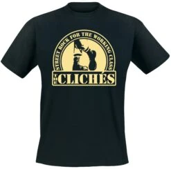 T-Shirt - The Cliches - Streetrock For The Working Class - Schwarz