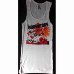 Girlie Muskelshirt- The Generators- Heartbreak- White/weiss