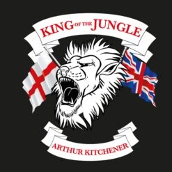 T-Shirt - Arthur Kitchener - King Of The Jungle - Schwarz
