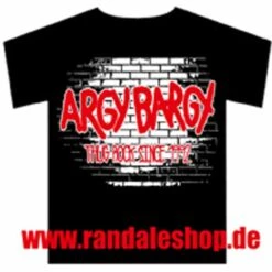T-Shirt - Argy Bargy - Mauer - Schwarz