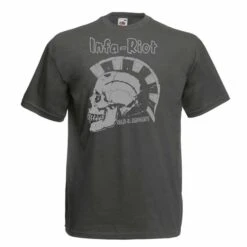T-Shirt - Infa Riot - Skull - Grau