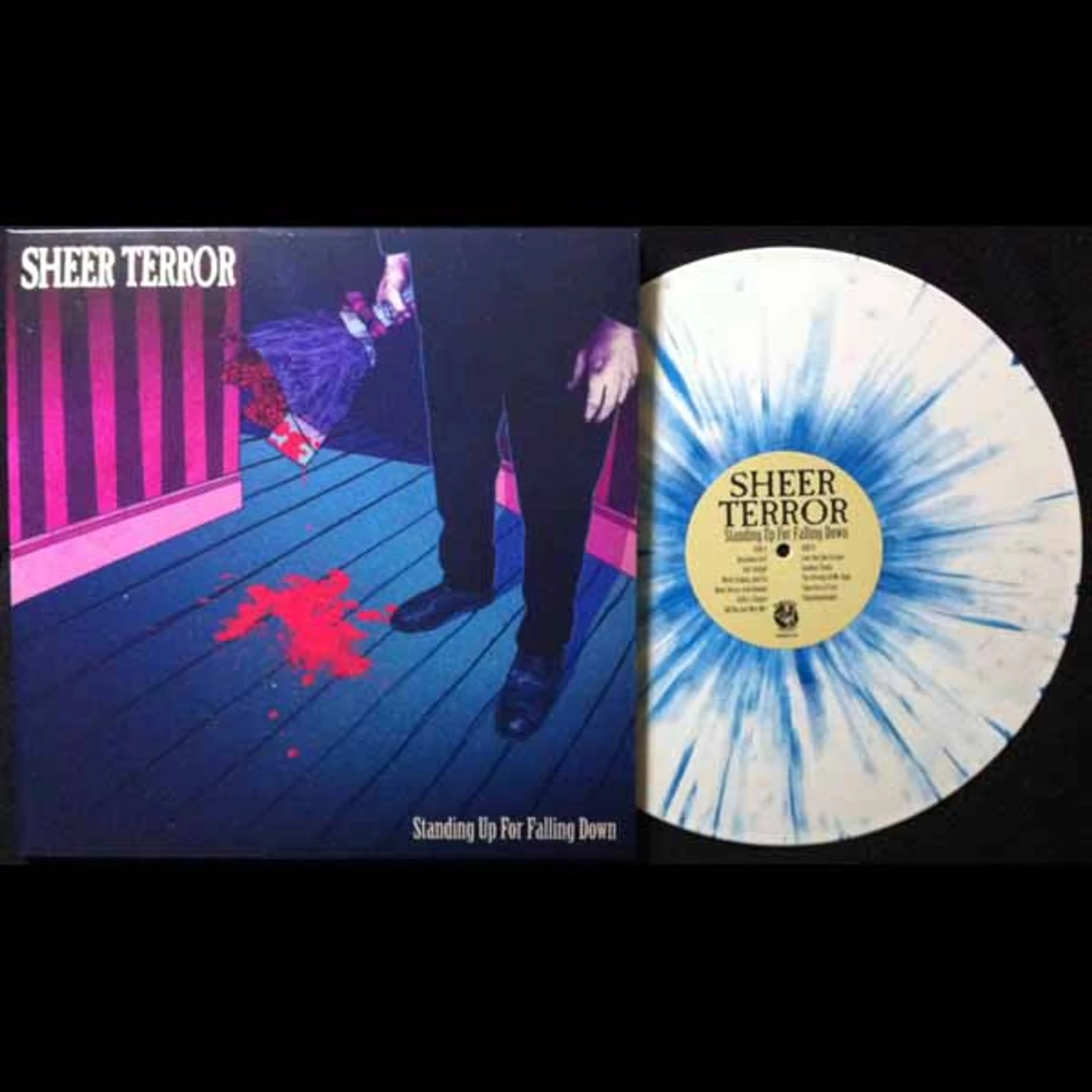 Sheer Terror - Standing Up For Falling Down - LP - Limitiert B1 Blau / Beige