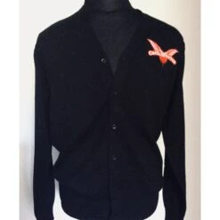 Strickjacke - Cock Sparrer - Flügel - Schwarz