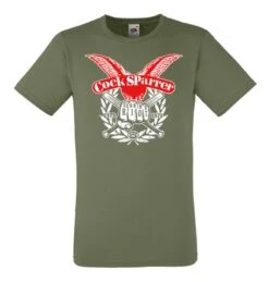 T-Shirts - Cock Sparrer - Running Riot - Olive