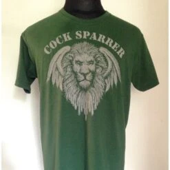 T-Shirt - Cock Sparrer - Löwe - Dunkelgrün