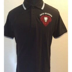 Poloshirt - Cock Sparrer - Löwe - Schwarz