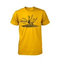 T-Shirt - Äffle Und Pferdle - Oifach Mal Urlaub Mache - Gelb