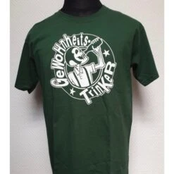 T-Shirt - Gewohnheitstrinker - Bandlogo - Flaschengrün