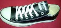 All Star- Converse Chuck- Niedrig Schwarz- Leder- 1q549