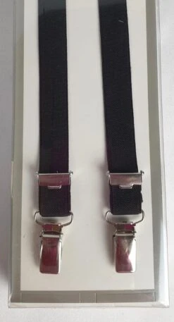 Hosenträger - 1,5cm Breit - Schwarz