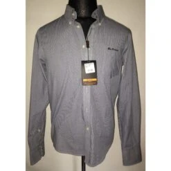 Langarmhemd - Ben Sherman - Blau/ Weiß