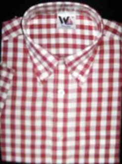 Kurzarmhemd - Warrior Clothing - Groß Rot Kariert