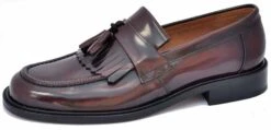 Warrior Tassled Loafers Burgundy