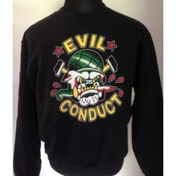 Pullover - Evil Conduct - Bulldogge - Schwarz